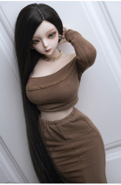 Young & Realistic: Petite 60cm (1.97ft) Asian Sex Doll with Long Black Hair - Luna